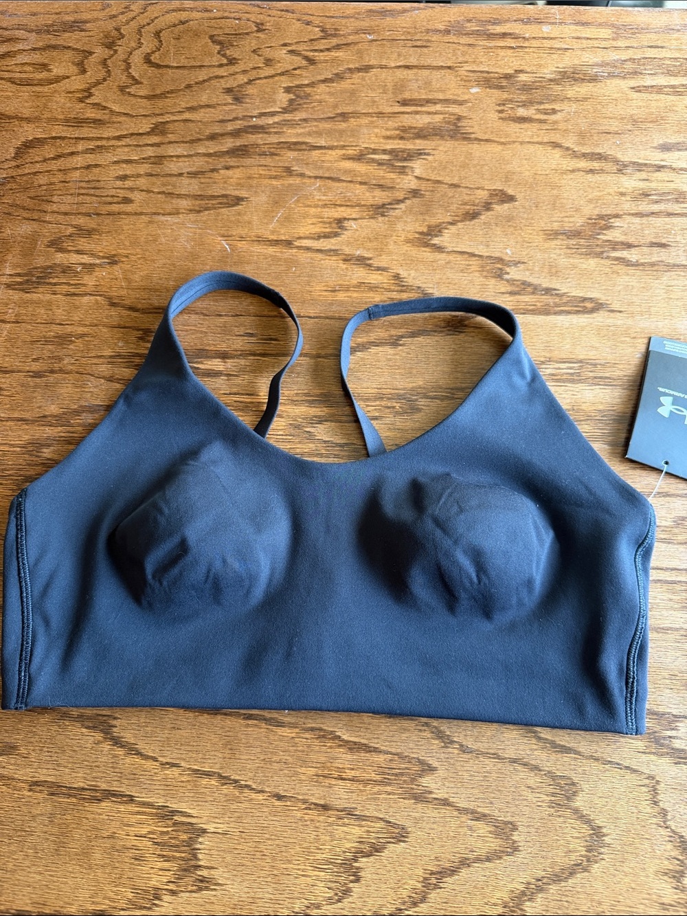Under Armour XL Black Seamless Sports Crop Bra